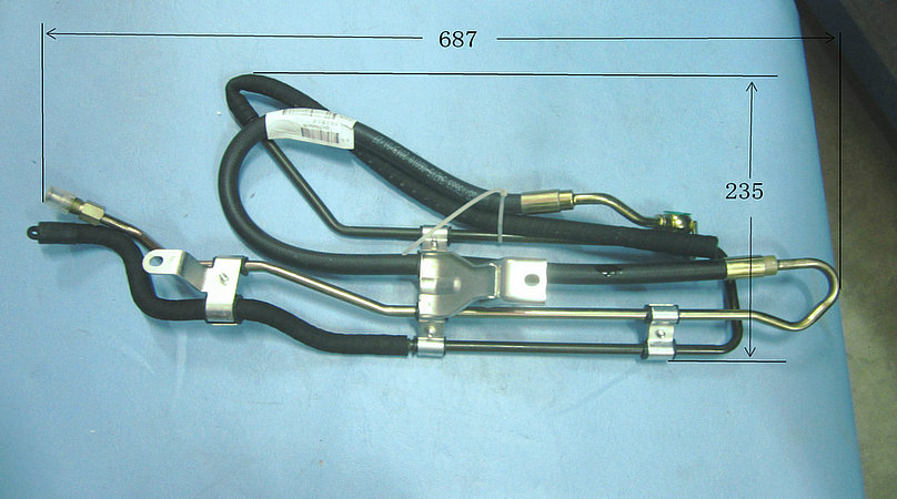 High and low pressure pipe assembly
