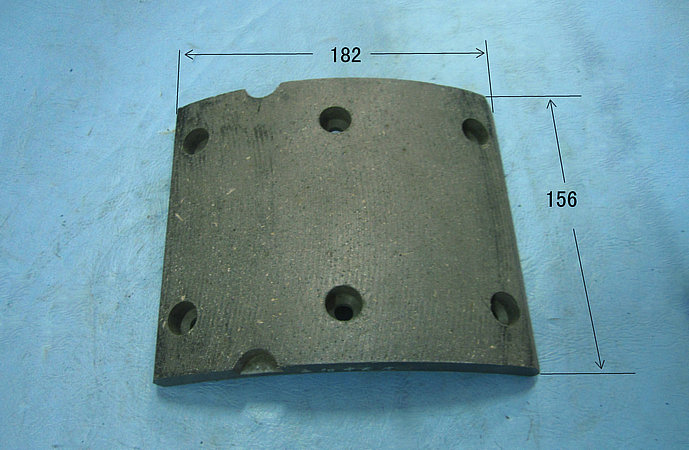 Rear brake friction pad