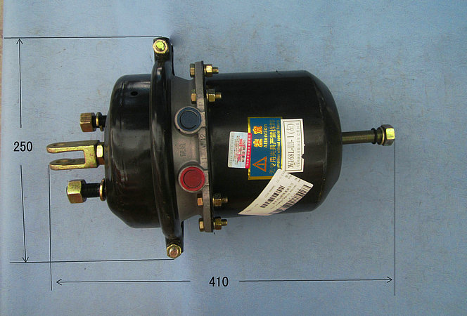 Rear left spring brake air chamber assembly