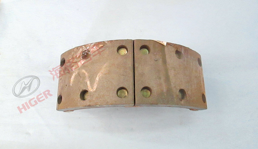 Front brake shoe with bushing assembly-1