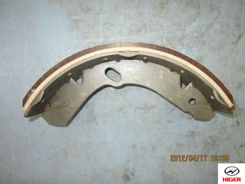 Brake shoe with friction plate assembly