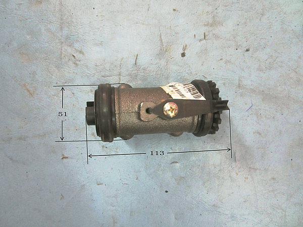 Rear left rear brake pump assembly