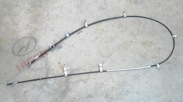 Hand brake pull wire assembly (right rear)