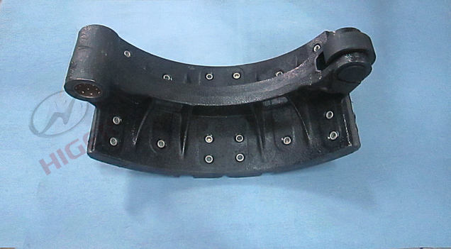 Ботинок заднего тормоза с фрикционной пластиной и барабанным барабаном в сборе