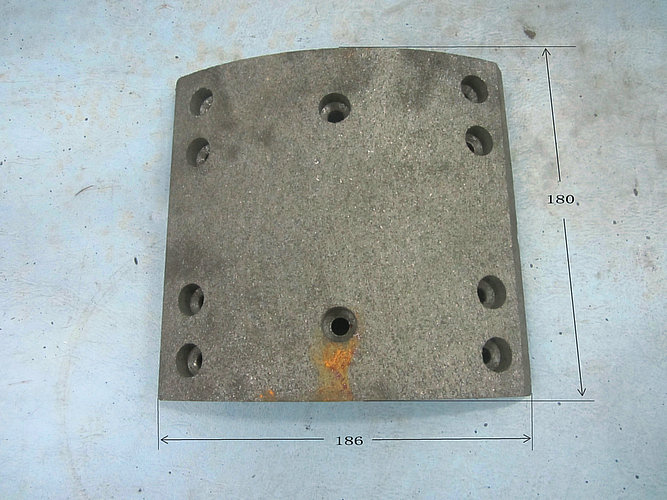 Plaque de frottement avant (400*130)