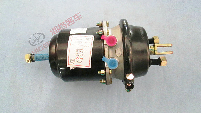 Rear left spring energy storage gas chamber assembly