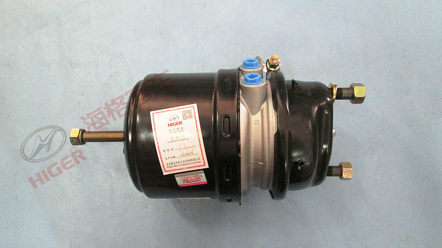 Left rear spring energy storage gas chamber assembly