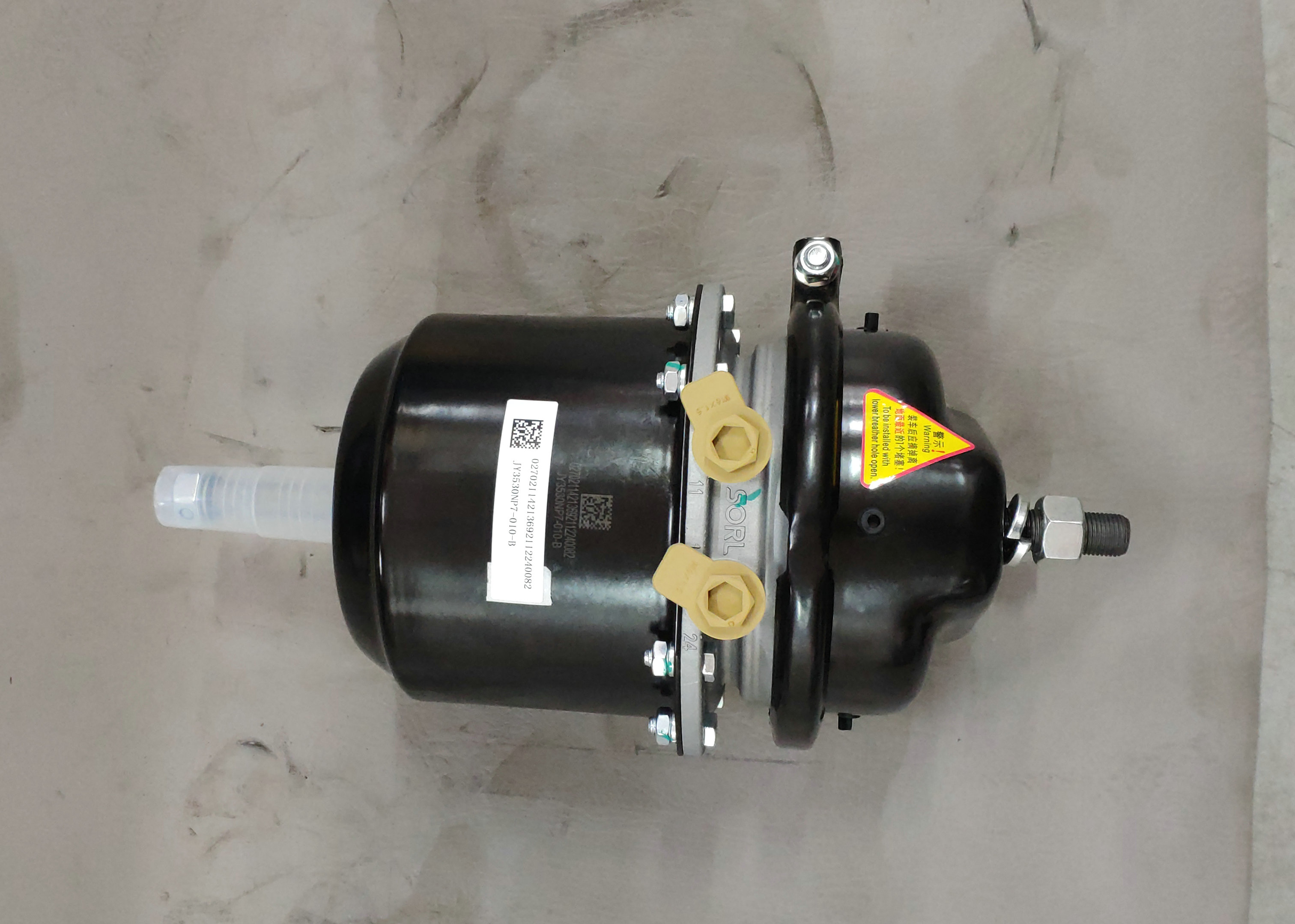 Rear left brake air chamber