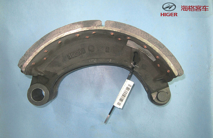 Chaussure de frein arrière et plaque de friction avec rouleau assemblé-1