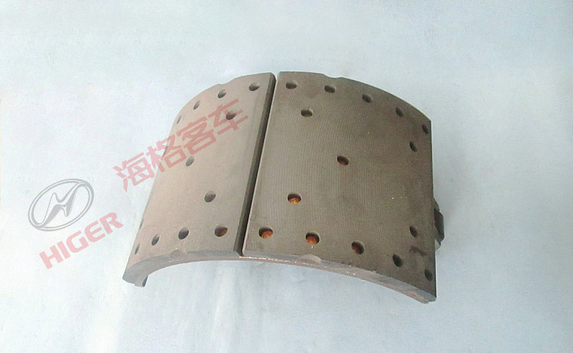 Rear lower brake shoe and friction plate with roller assembly-1