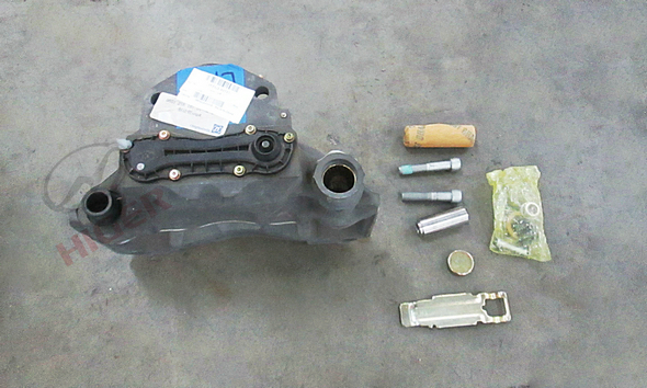 Left brake caliper assembly