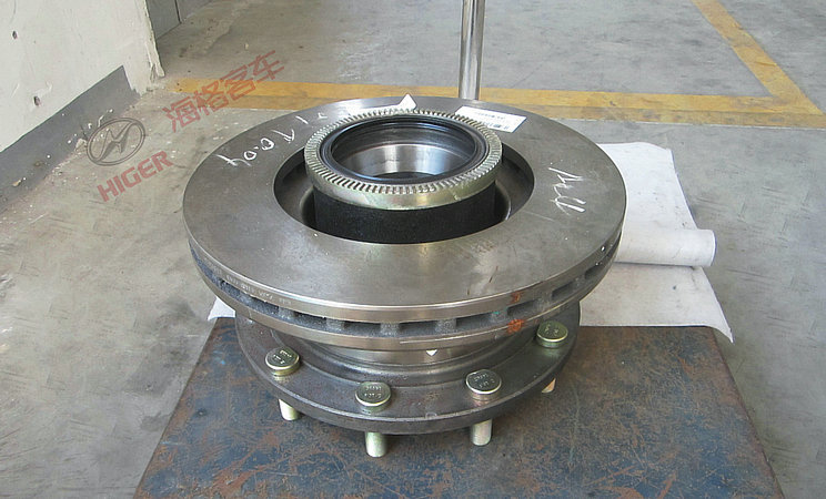 Front wheel hub and brake disc assembly-1