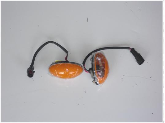 Road shoulder light (rear wheel projection light)