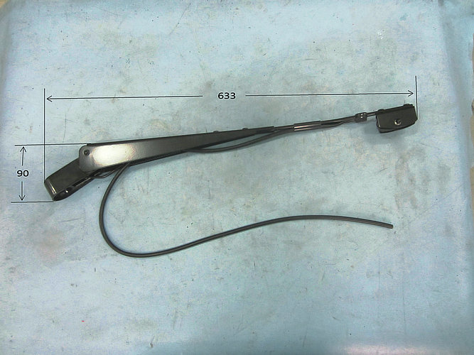 Iveco medium single flat tube scraping arm 14° right