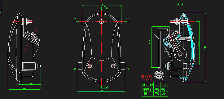 Side turn signal (WG-4 improved model and E-mark)