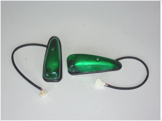 Front top speed light (dark green)