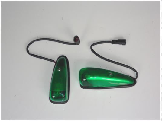 Front top speed light (dark green)