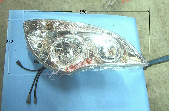 Left front combination light (right rudder halogen)