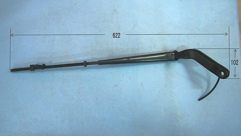 Wiper and scrubber (scrape arm assembly)