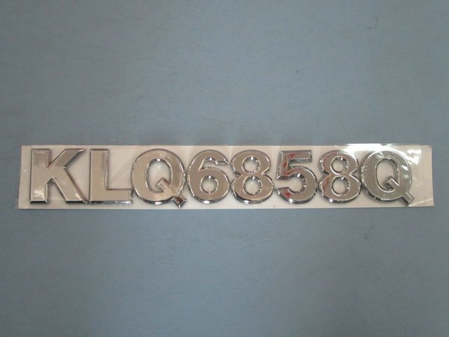 Signage (KLQ6858Q model plate)