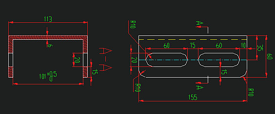 Plaque de raccordement du faisceau-croisement (surplomb arrière)