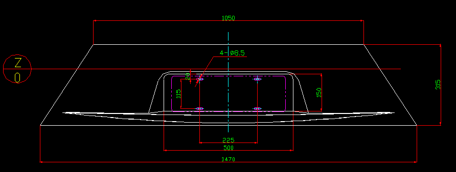 Front bumper (middle section)