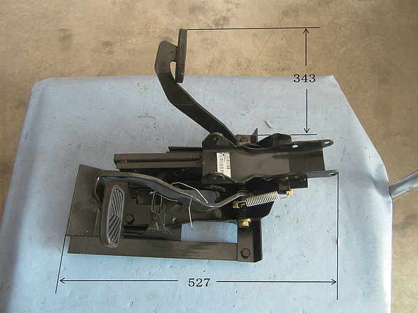 Pedal and bracket assembly