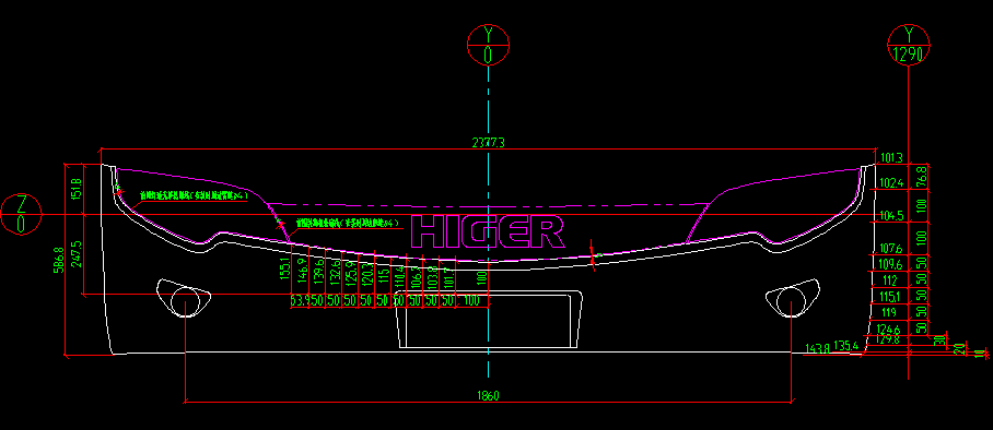 Front bumper (Fiberglass)