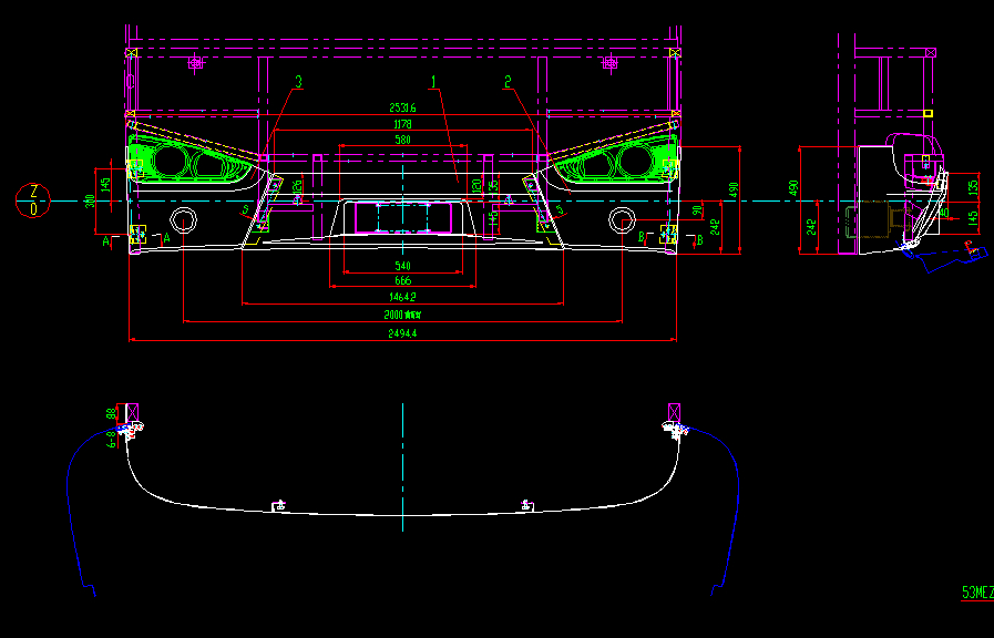 Передний бампер