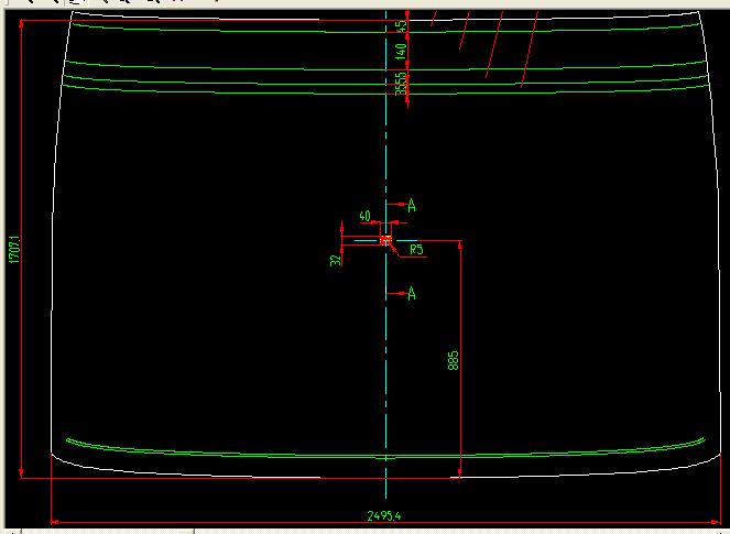 Verre de fenêtre avant