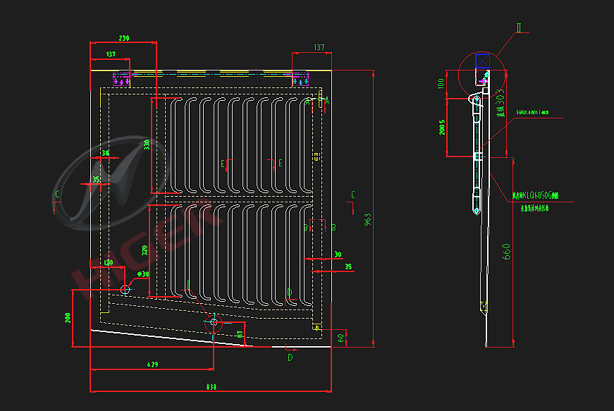 Hammer door (right tail)