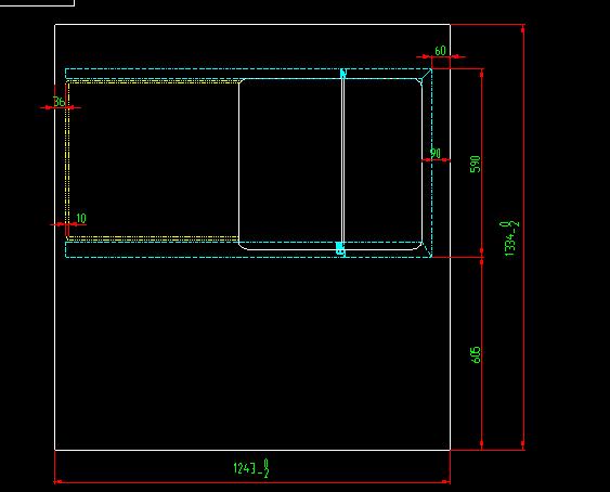 Боковое окно (встроенный тужок и вытягивание с правого конца)