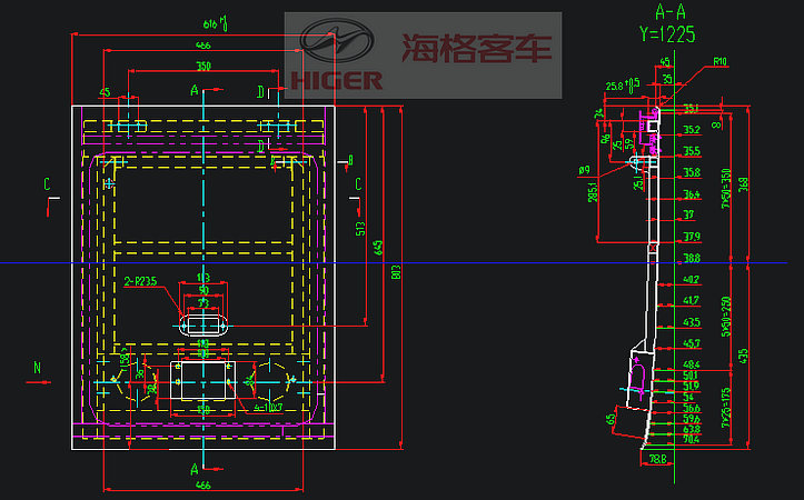 Rear wheel rear hatch (right)