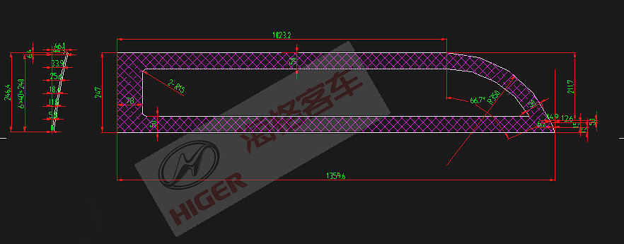 Side window (only pasted with colorless one layer on the right)