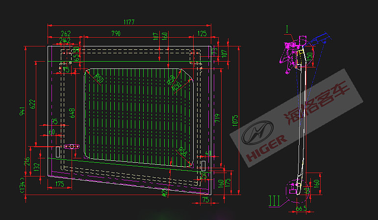 Side tail hatch door (right)