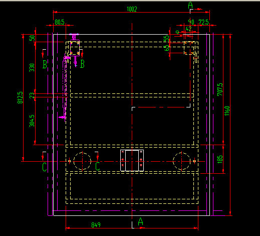 Porte à bagages (montage avant de la porte centrale)