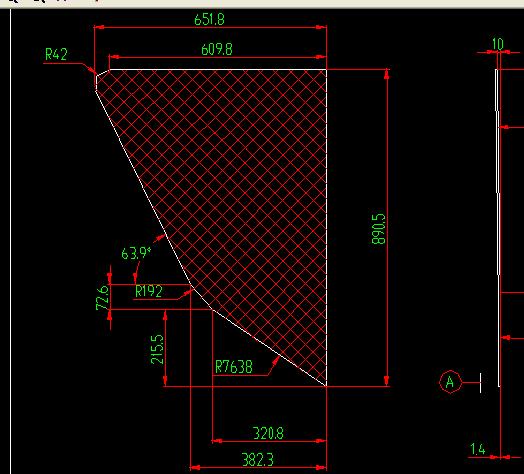 Стекло двери для пассажиров (безцветное однослойное окно треугольника)