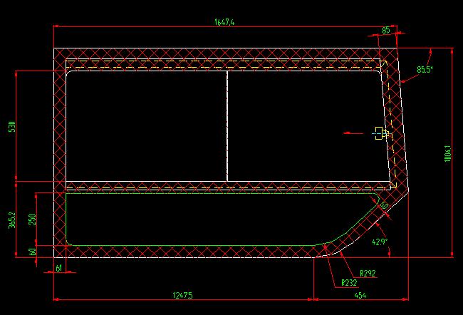 Side window (colorless single layer built-in push and pull)