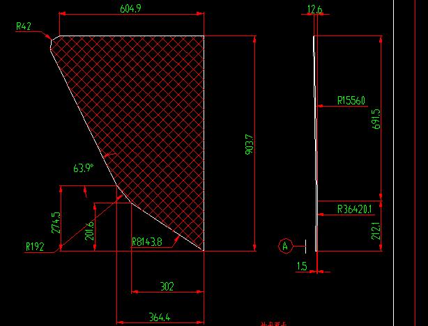 Passenger door glass (rear colorless single-layer triangle window)
