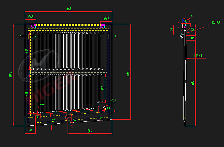 Hammer door (left tail, fine filter, safety chain)