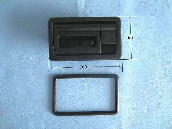 Two-point luggage door lock (with loop handle)