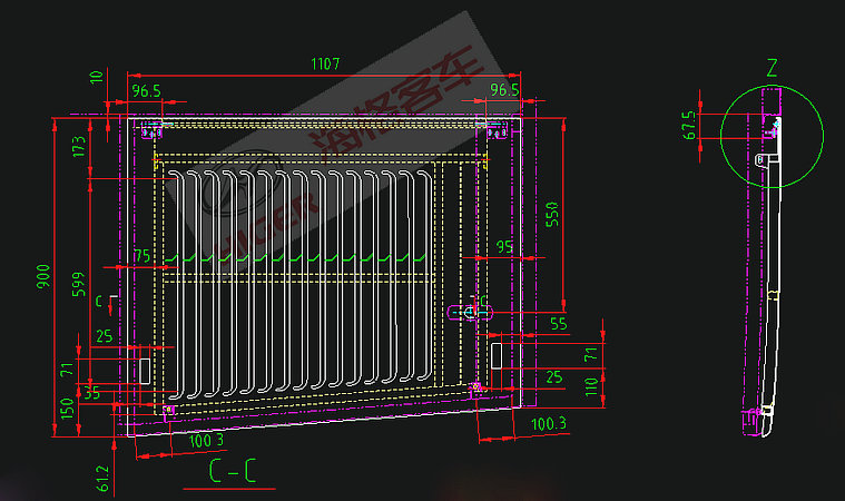 Side tail hatch door (left)