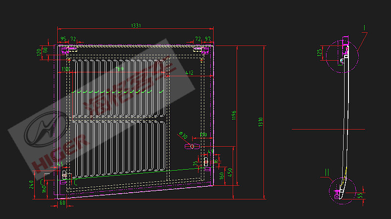 Side tail hatch door (left)