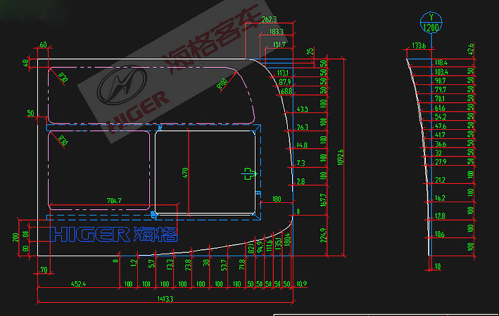 Side window (single-layer built-in push-pull)