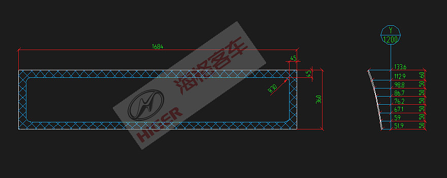 Fenêtre latérale (scellé monocouche en haut à gauche)
