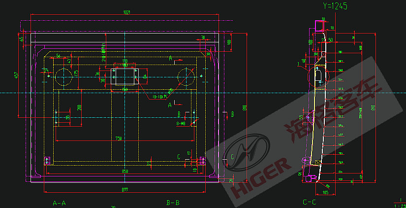 Luggage door (first/panel)