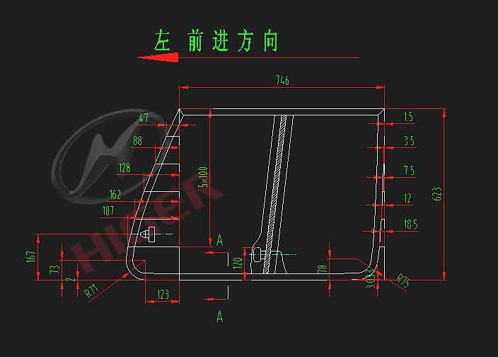 Fenêtre de conducteur (fenêtre coulissante cadre en aluminium sans couleur)