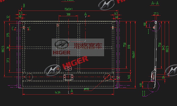 Baggage door (second translation floor lowering)