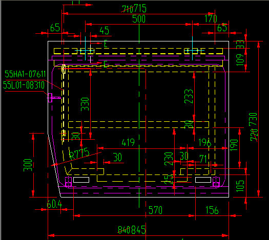 Driver's window door (double seal)