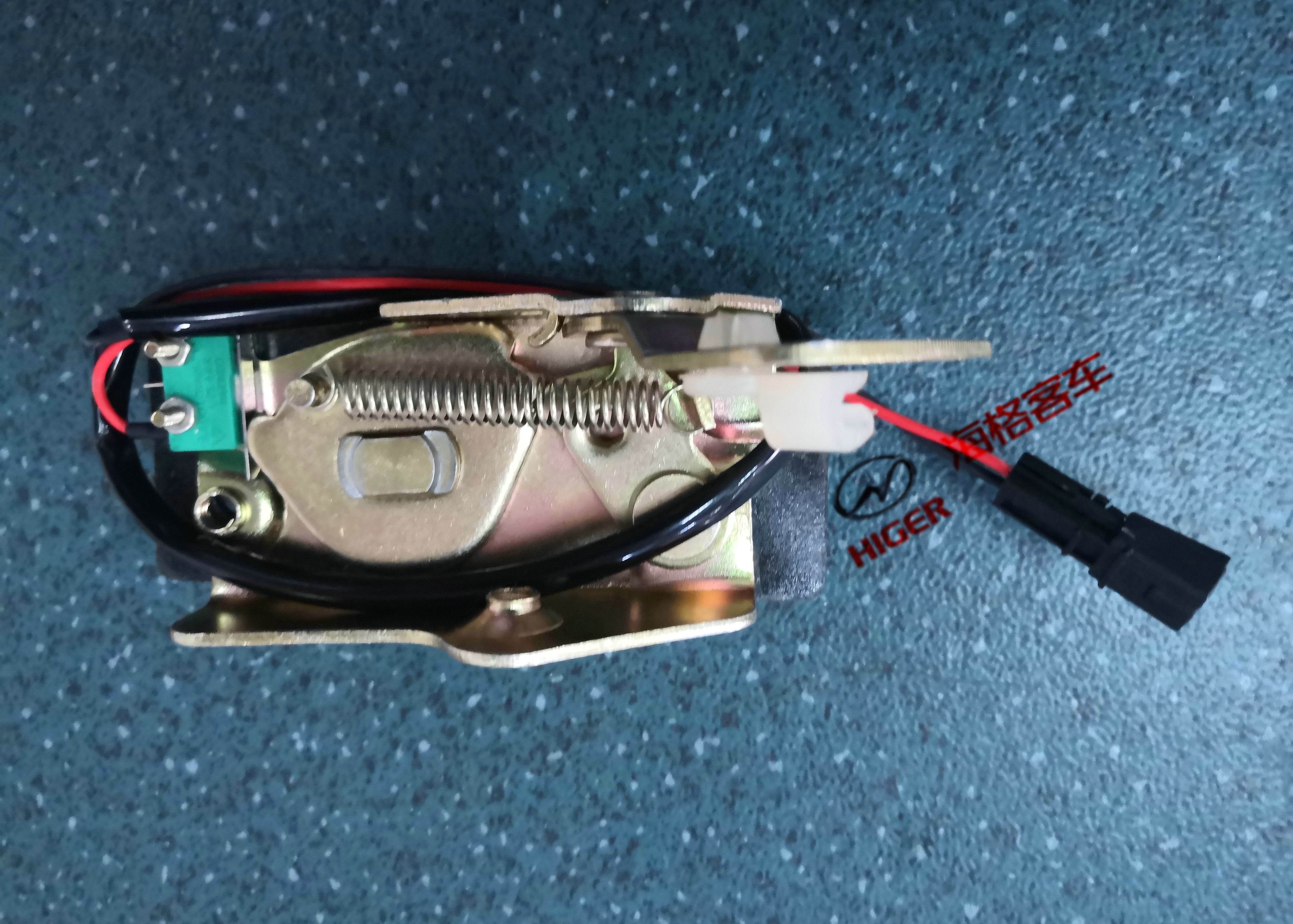 Lock assembly (left emergency door-unlocked alarm)